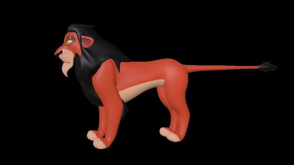 Scar Lion King Low-poly 3D model_14
