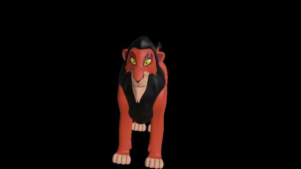 Scar Lion King Low-poly 3D model_31