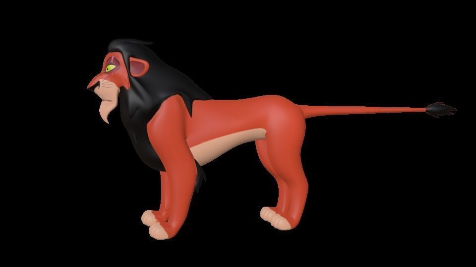 Scar Lion King Low-poly 3D model_13