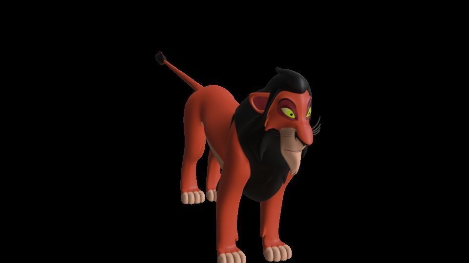 Scar Lion King Low-poly 3D model_40