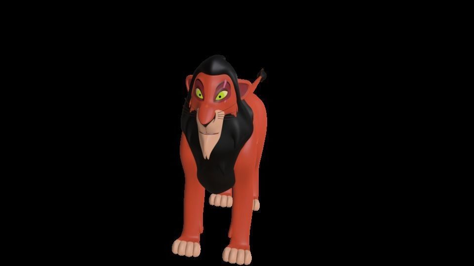 Scar Lion King Low-poly 3D model_30