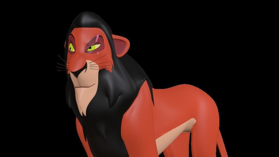 Scar Lion King Low-poly 3D model_54