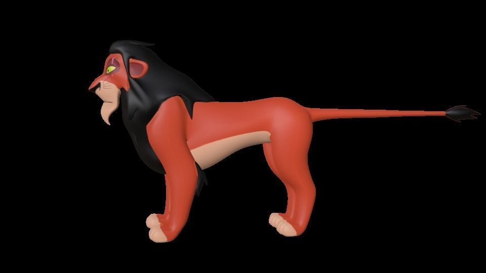 Scar Lion King Low-poly 3D model_11