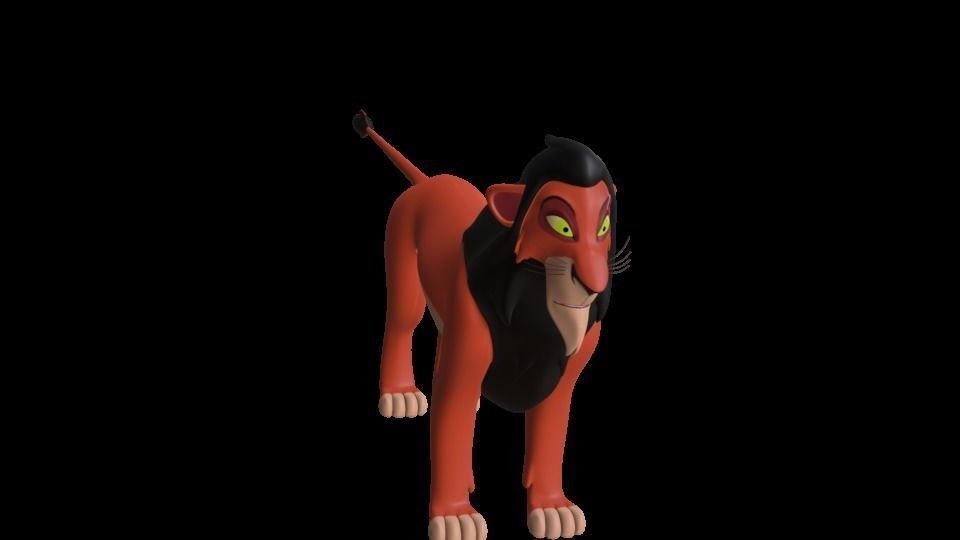 Scar Lion King Low-poly 3D model_38