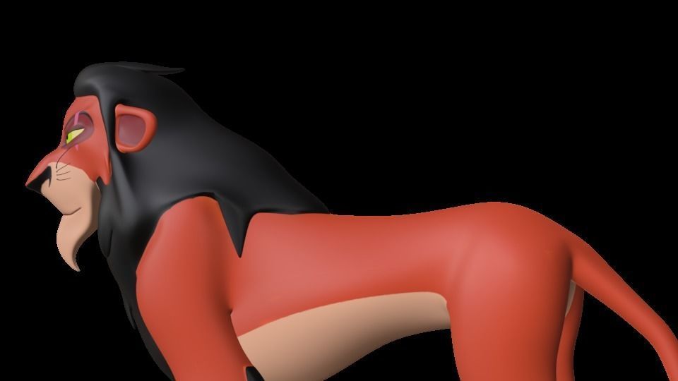Scar Lion King Low-poly 3D model_55
