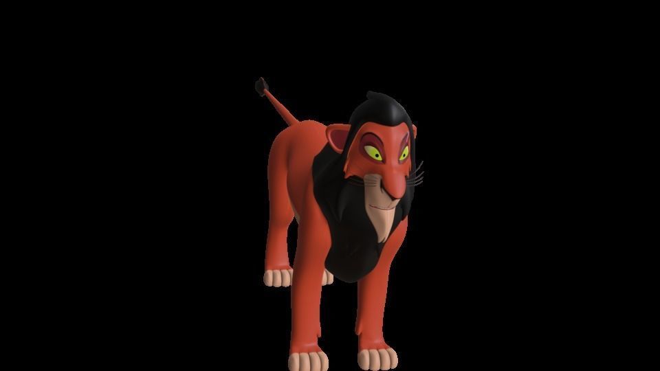 Scar Lion King Low-poly 3D model_37