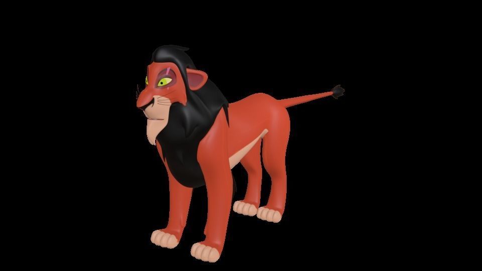 Scar Lion King Low-poly 3D model_24