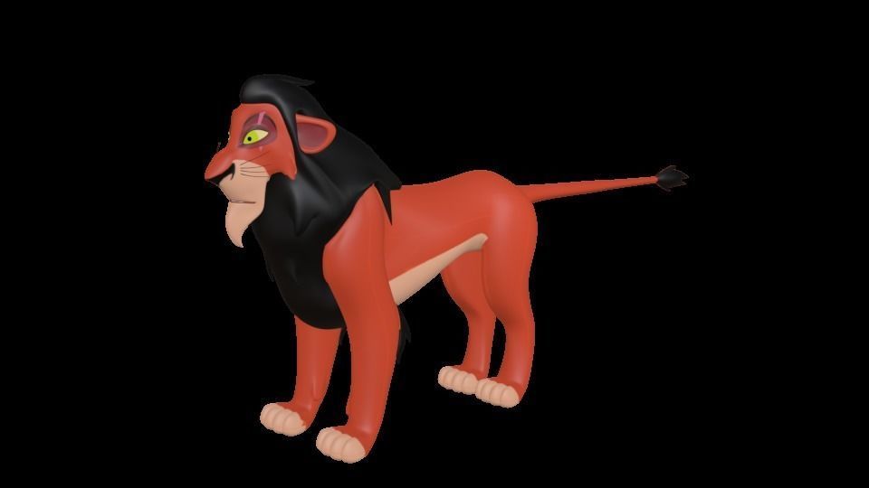 Scar Lion King Low-poly 3D model_21