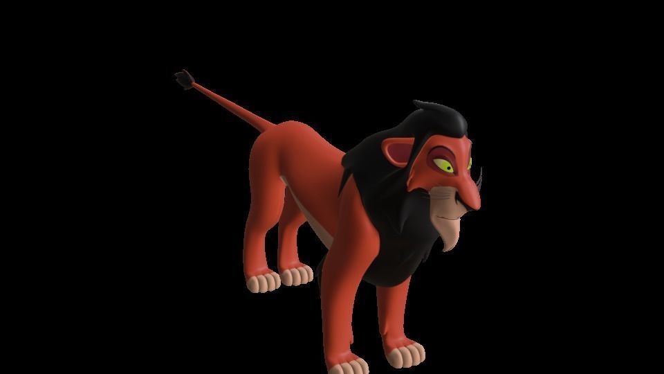 Scar Lion King Low-poly 3D model_45