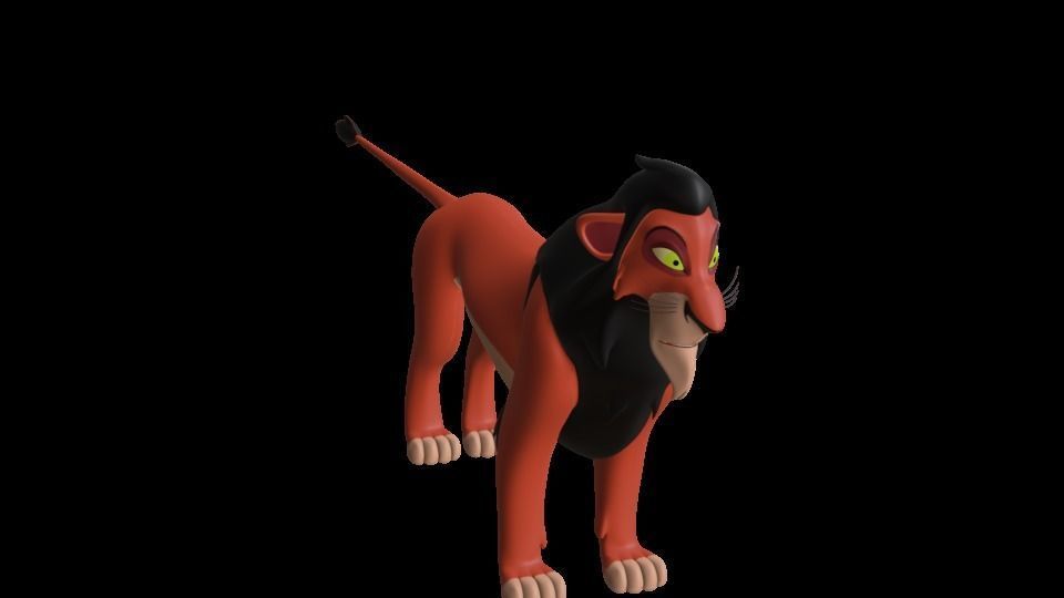 Scar Lion King Low-poly 3D model_41