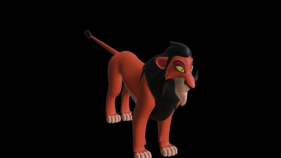 Scar Lion King Low-poly 3D model_42