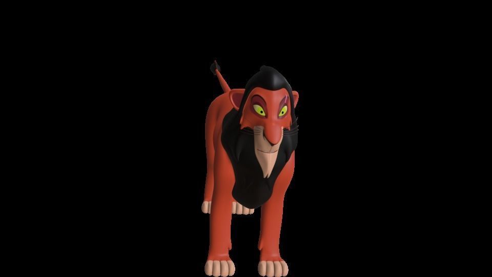 Scar Lion King Low-poly 3D model_35