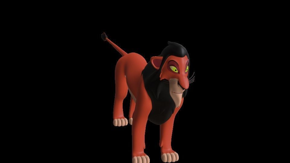 Scar Lion King Low-poly 3D model_39