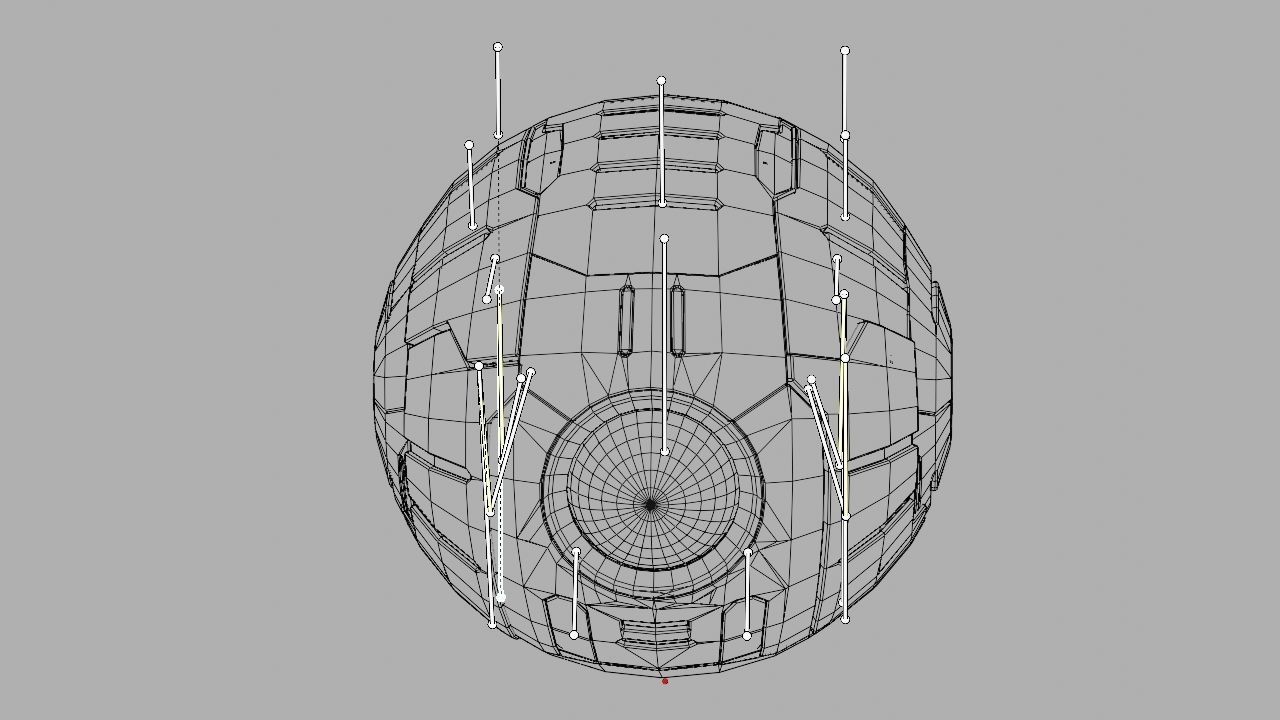 Ball Droid rigged- animated character 3D model_31
