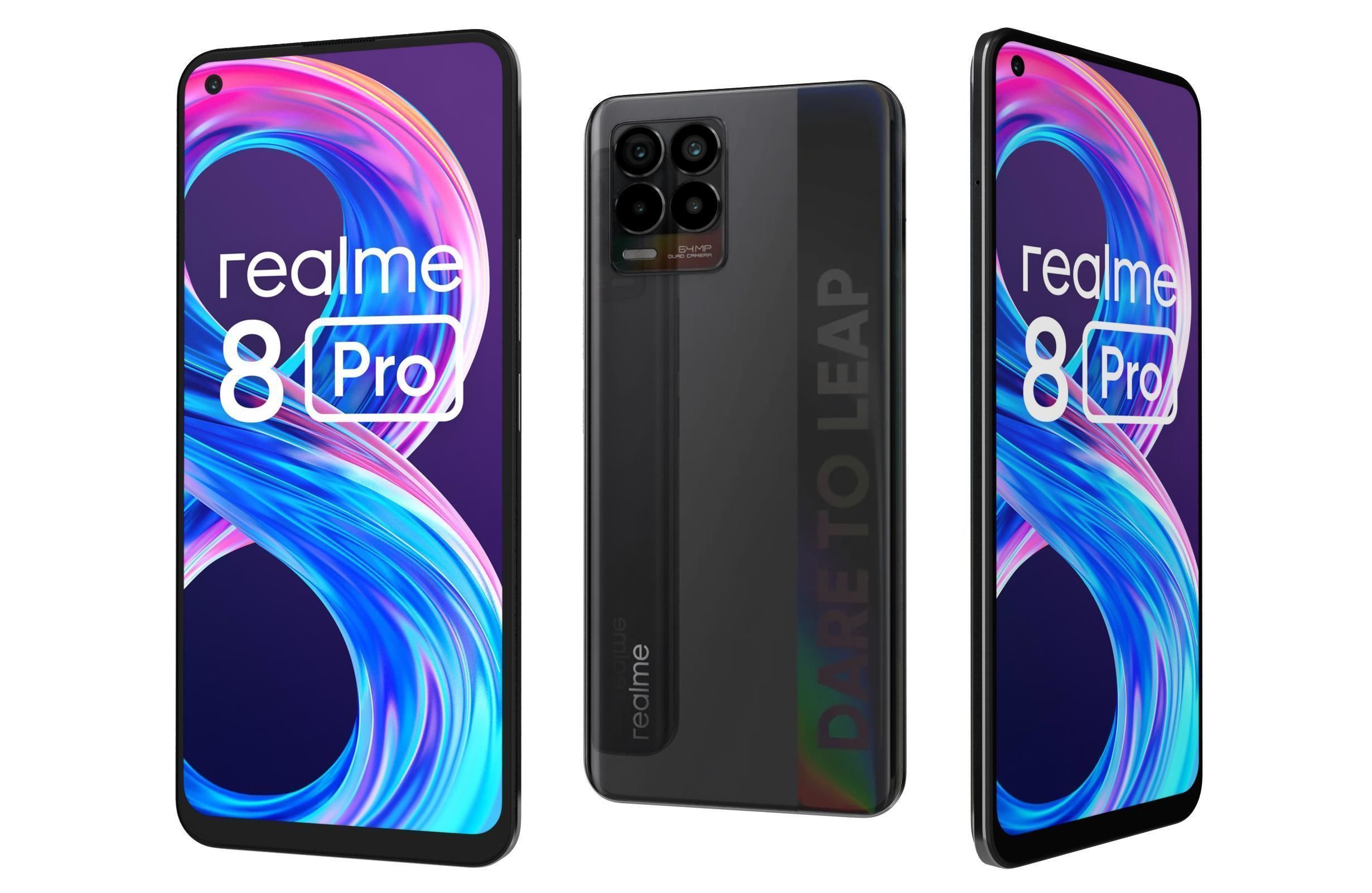 Realme 8 Pro And C11 3D model_3