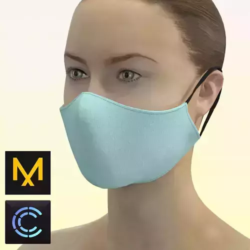 Mask female Free 3D model
