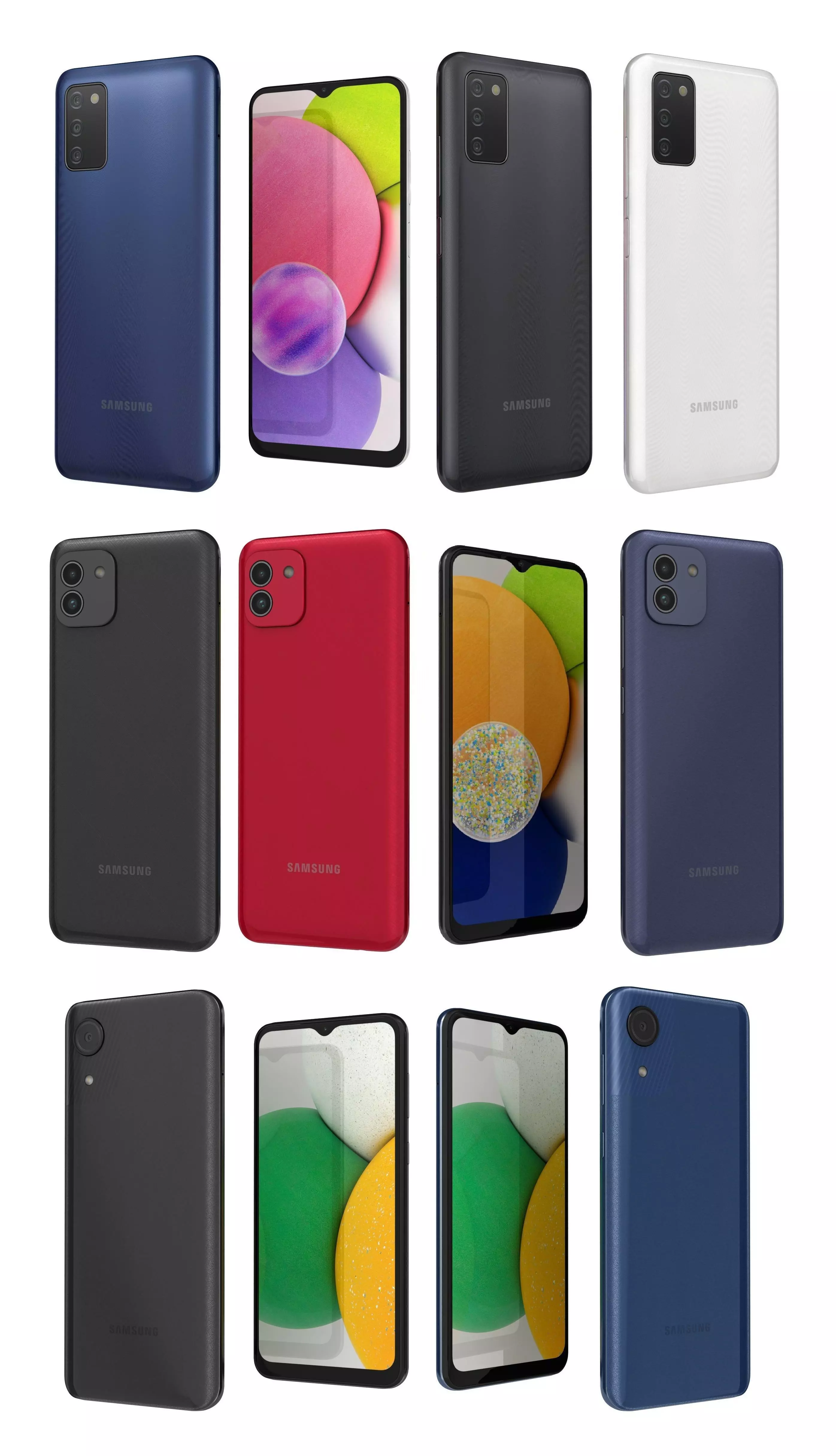 Samsung Galaxy A03 A03S And A03 Core 3D model_0