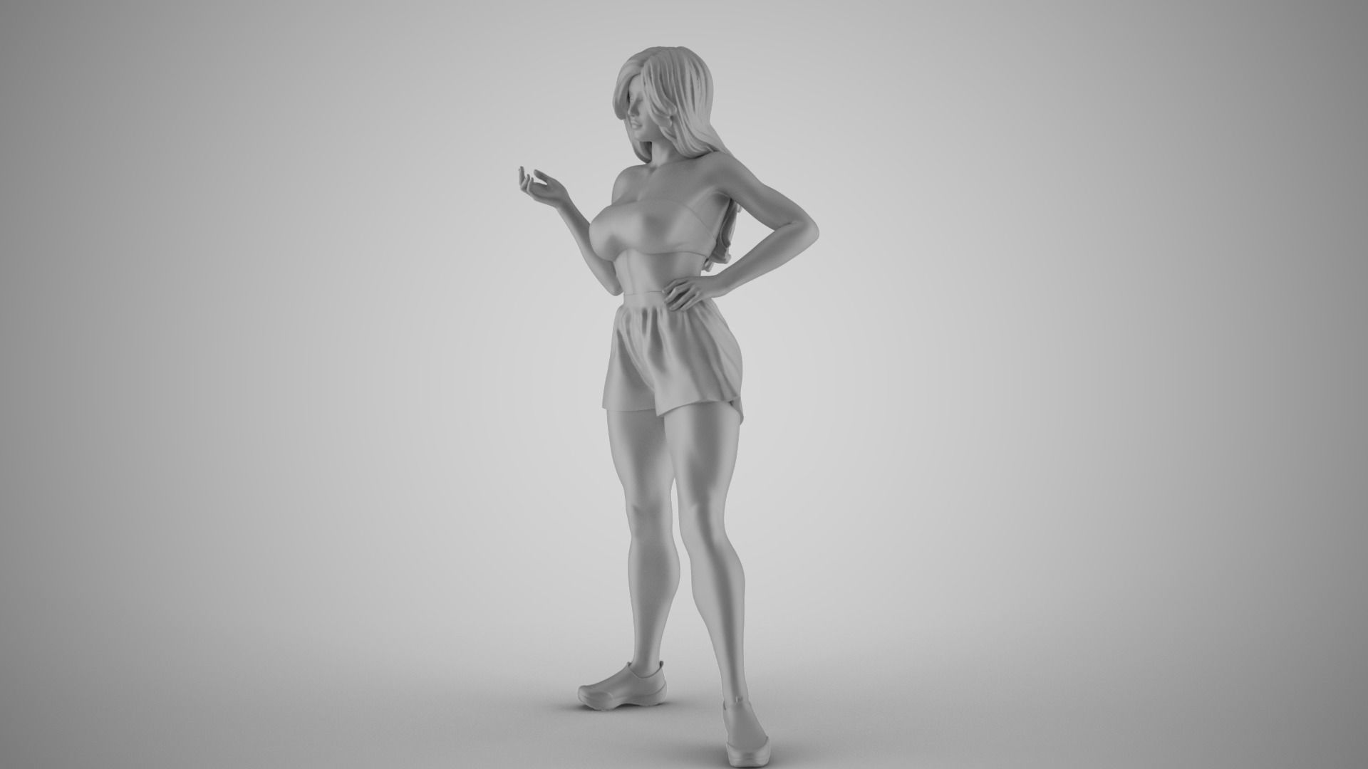 Chatter Girl 3D print model_1