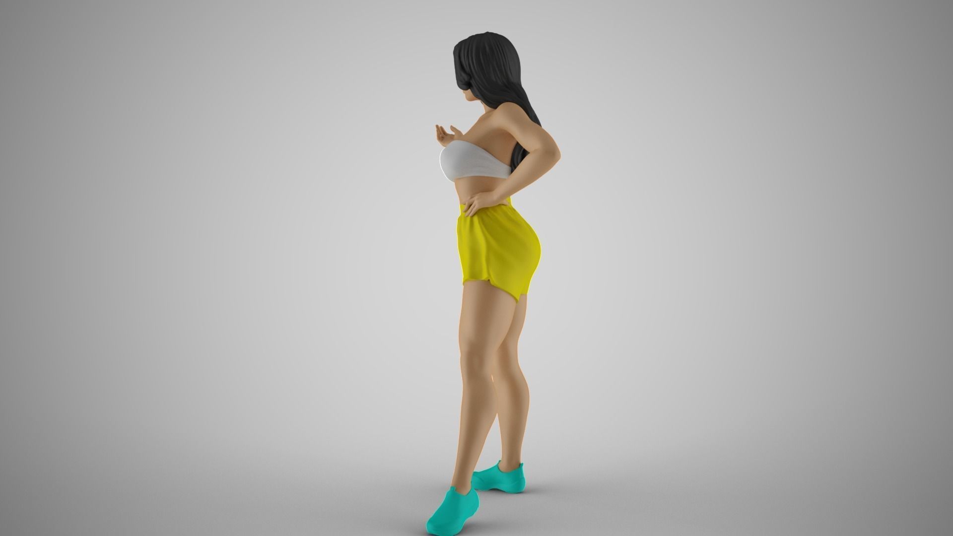 Chatter Girl 3D print model_9