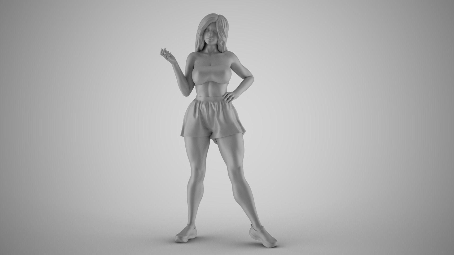 Chatter Girl 3D print model_2
