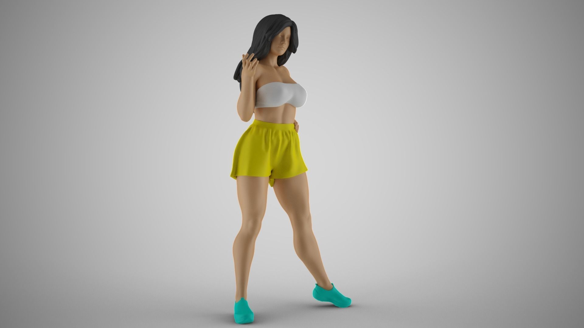 Chatter Girl 3D print model_4