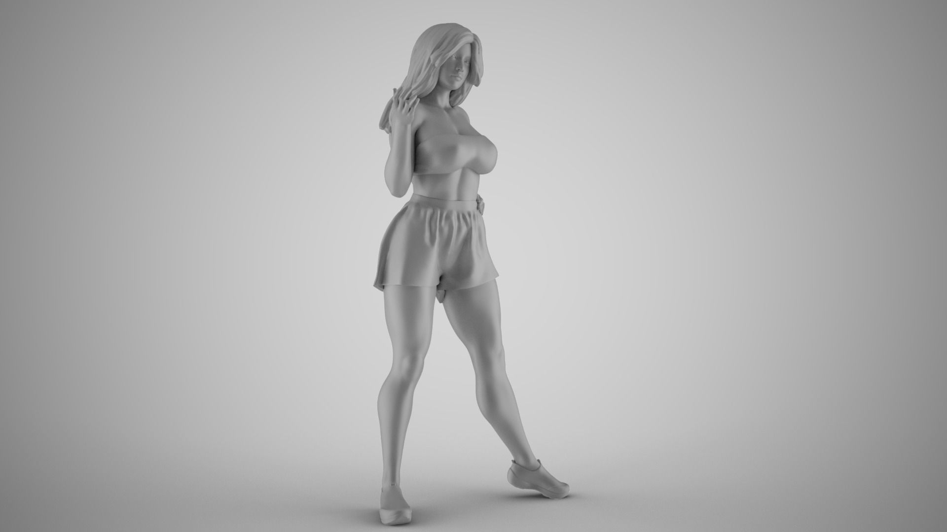 Chatter Girl 3D print model_3