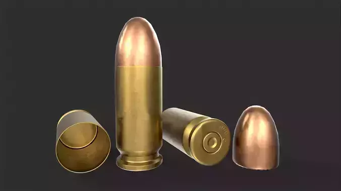 9mm Bullet 3D model