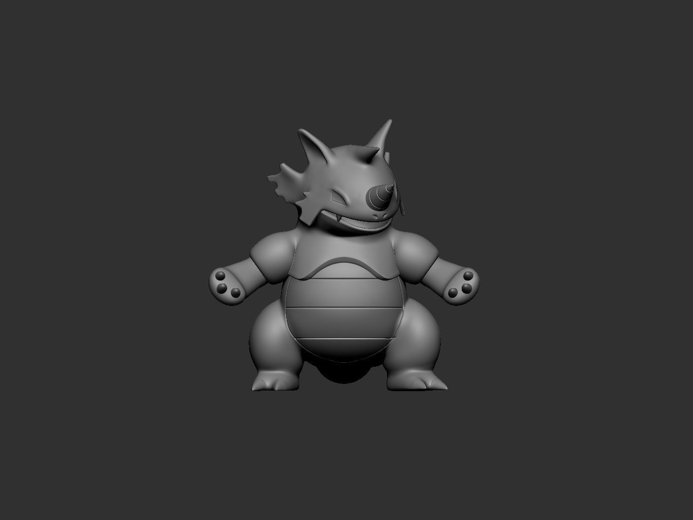 pokemon rhyhorn evolution 3D print model_10