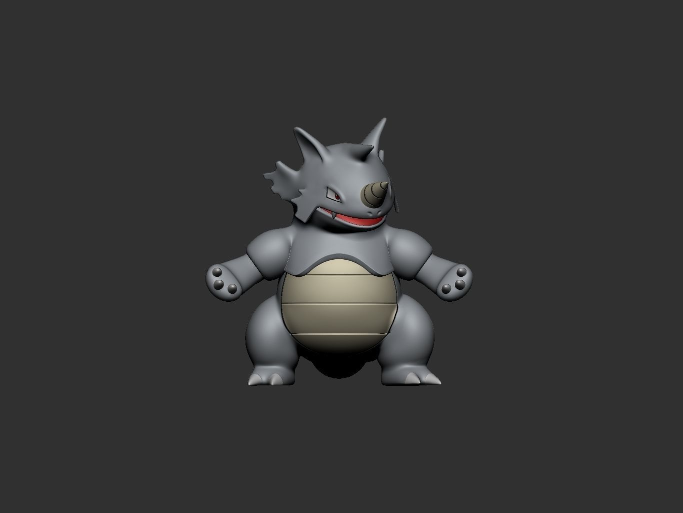 pokemon rhyhorn evolution 3D print model_9