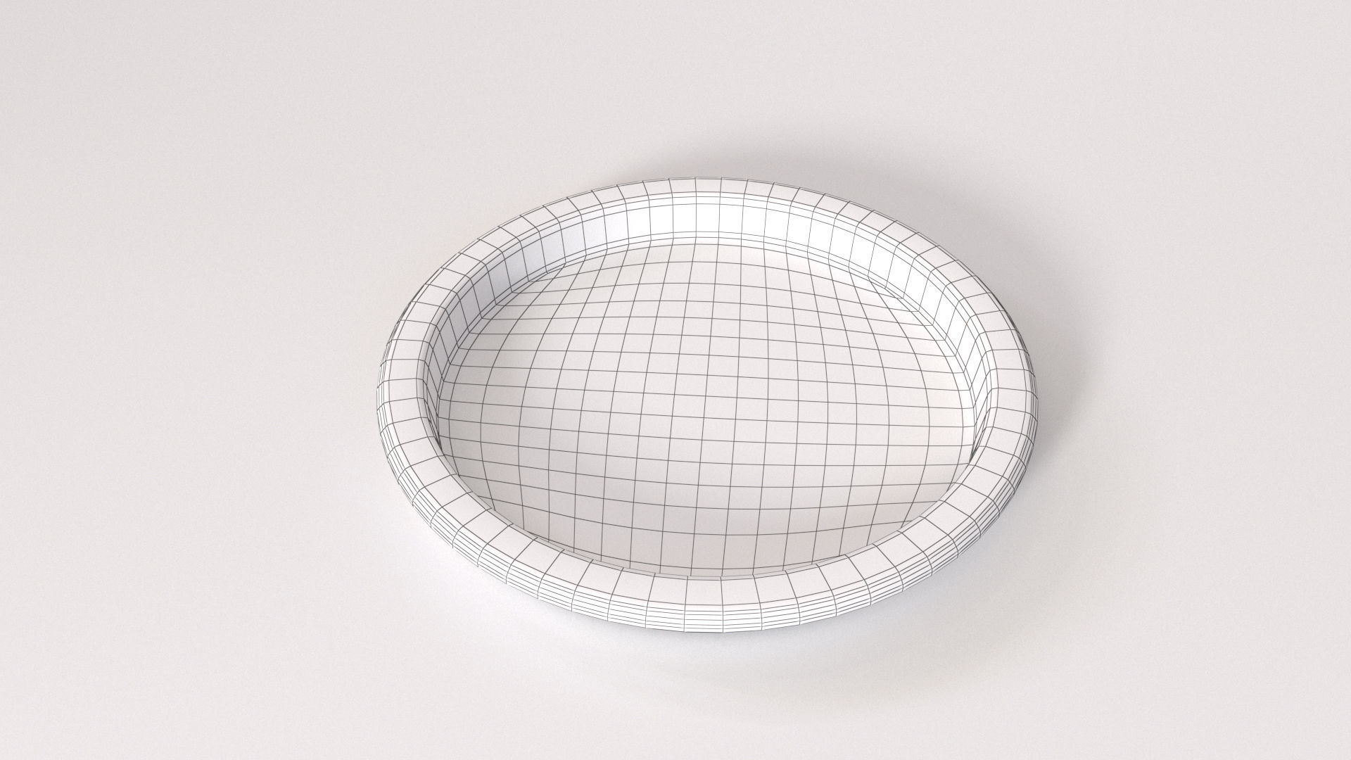 Flower Pot With Saucer and Soil 3D model_12