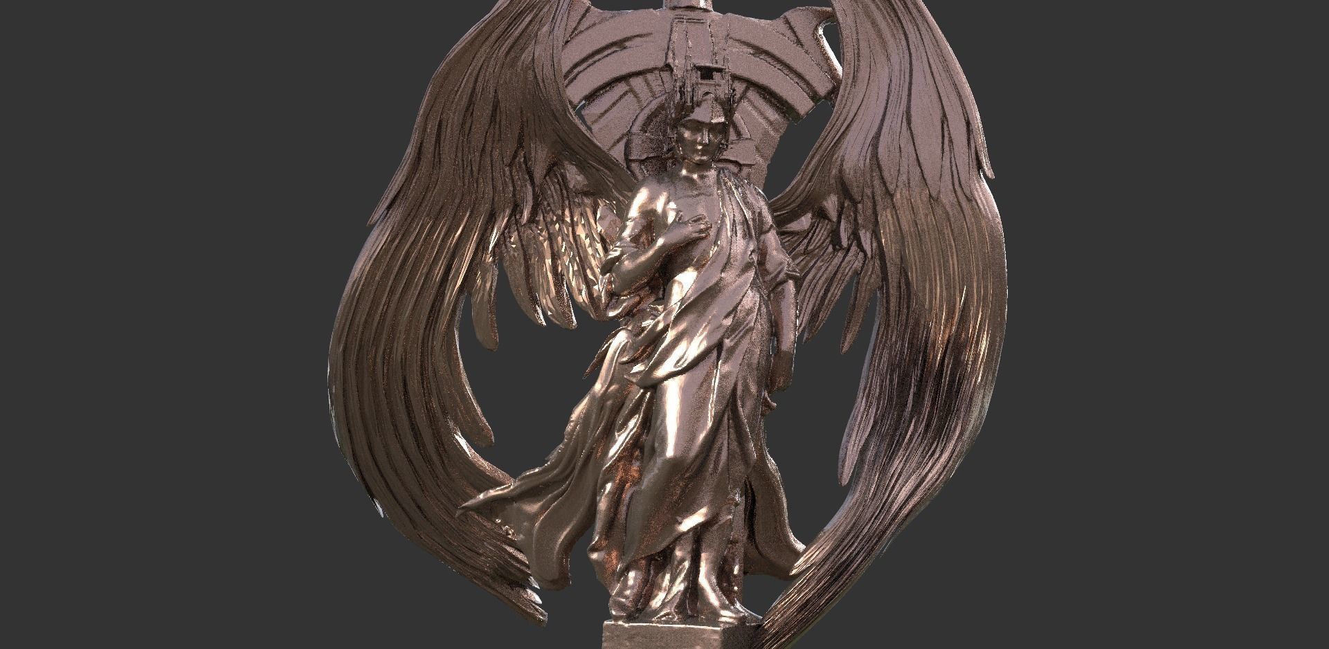 Heavens Envoy With Arch Sword 1  3D model_1
