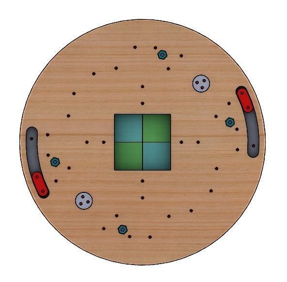 SL4BLSH40A-Laser Cut Square Hole Sliding Iris Diaphragm 3D print model_16
