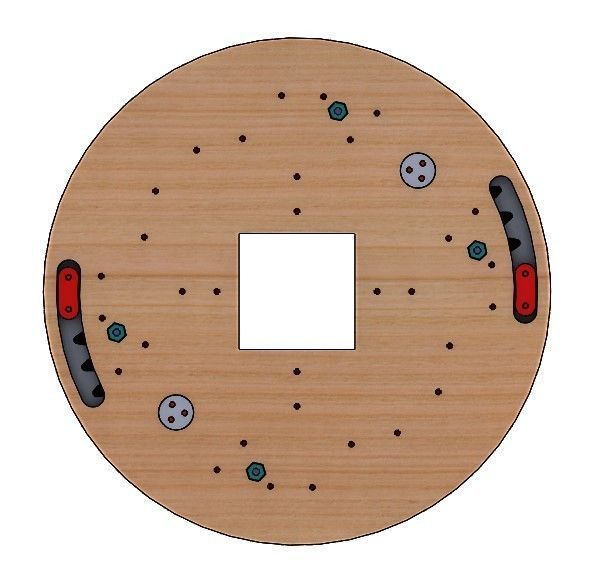 SL4BLSH40A-Laser Cut Square Hole Sliding Iris Diaphragm 3D print model_5