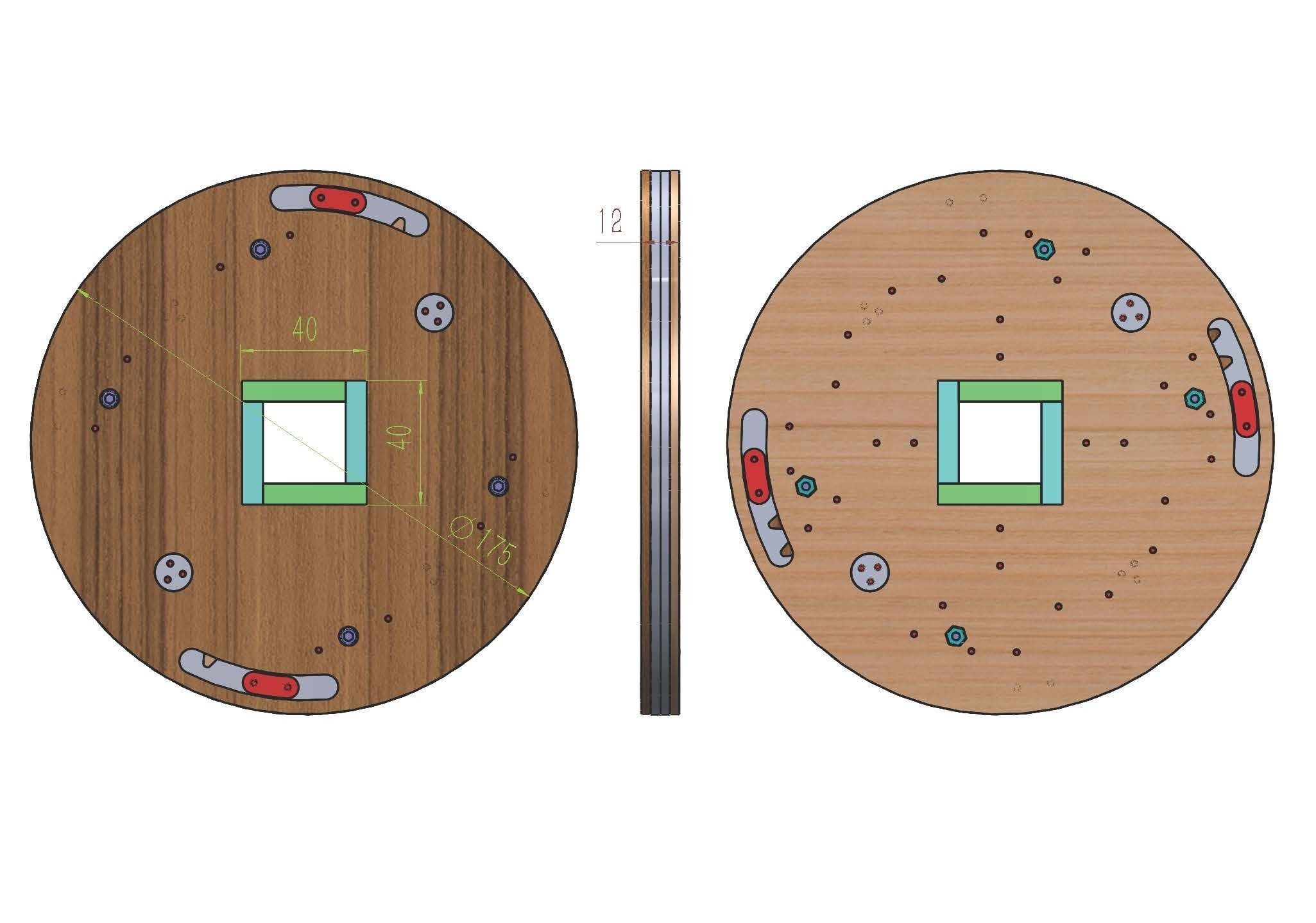 SL4BLSH40A-Laser Cut Square Hole Sliding Iris Diaphragm 3D print model_9