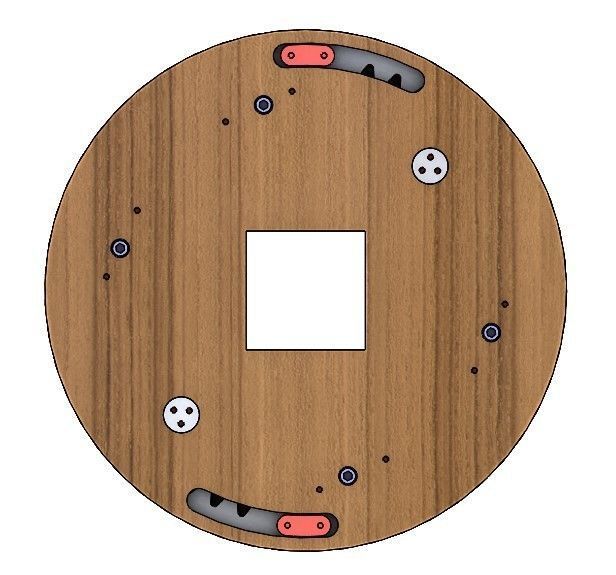 SL4BLSH40A-Laser Cut Square Hole Sliding Iris Diaphragm 3D print model_4