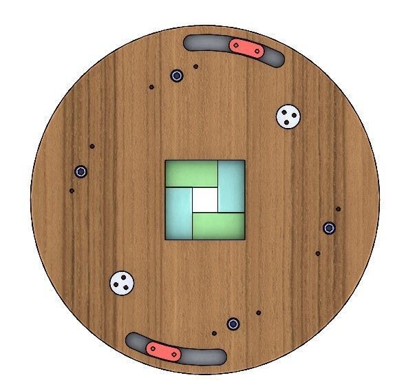 SL4BLSH40A-Laser Cut Square Hole Sliding Iris Diaphragm 3D print model_3