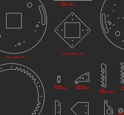 SL4BLSH40A-Laser Cut Square Hole Sliding Iris Diaphragm 3D print model_10