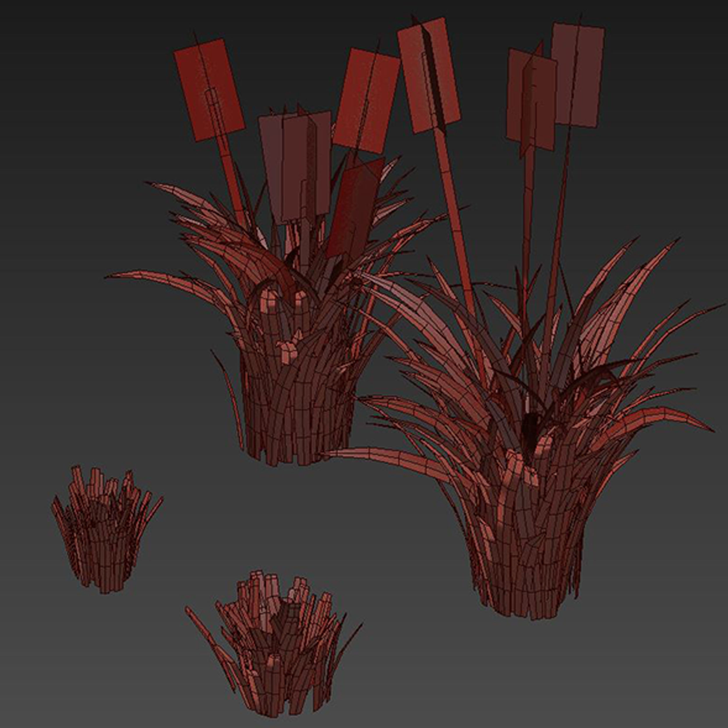 Field Grass 05 3D model_6