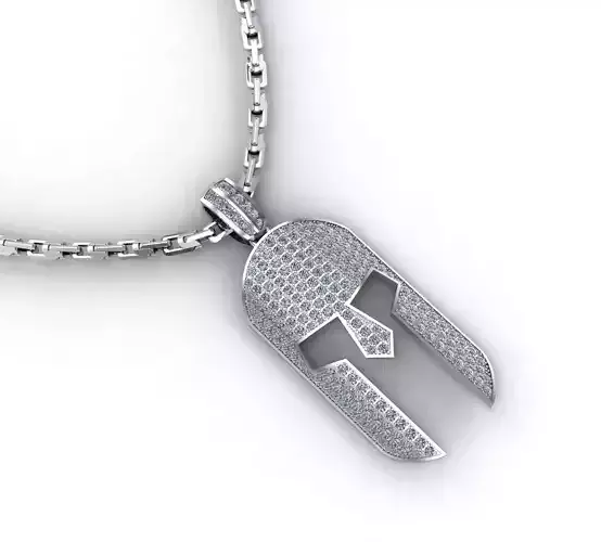 Sparta helmet pendant