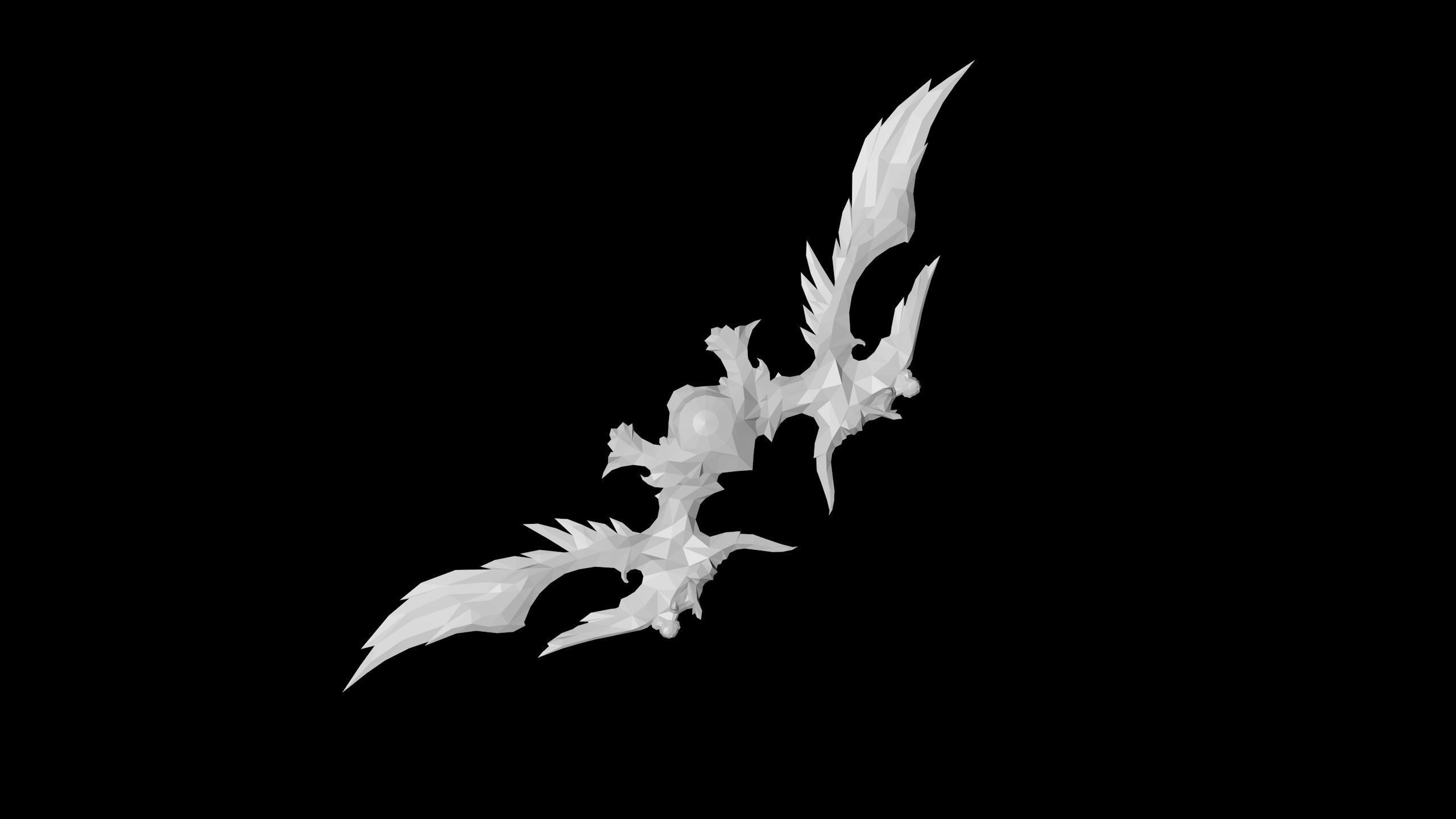 Regalia Bow Low-poly 3D model_4