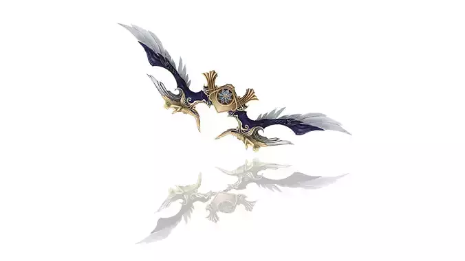 Regalia Bow Low-poly 3D model