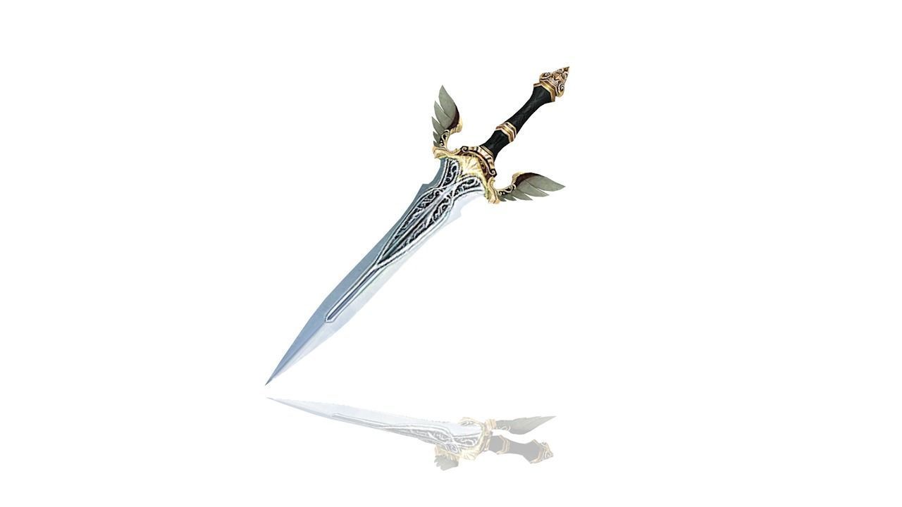 Regalia Dagger Low-poly 3D model_3