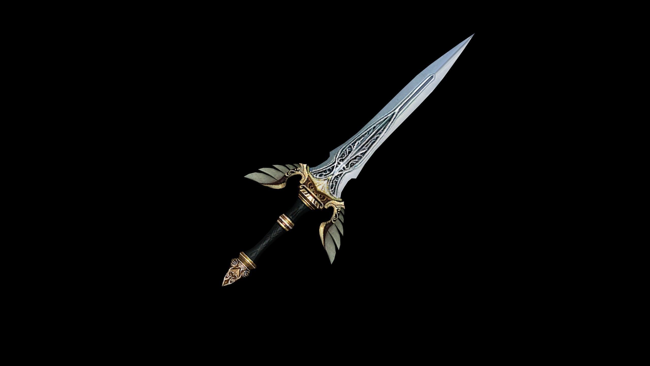 Regalia Dagger Low-poly 3D model_1