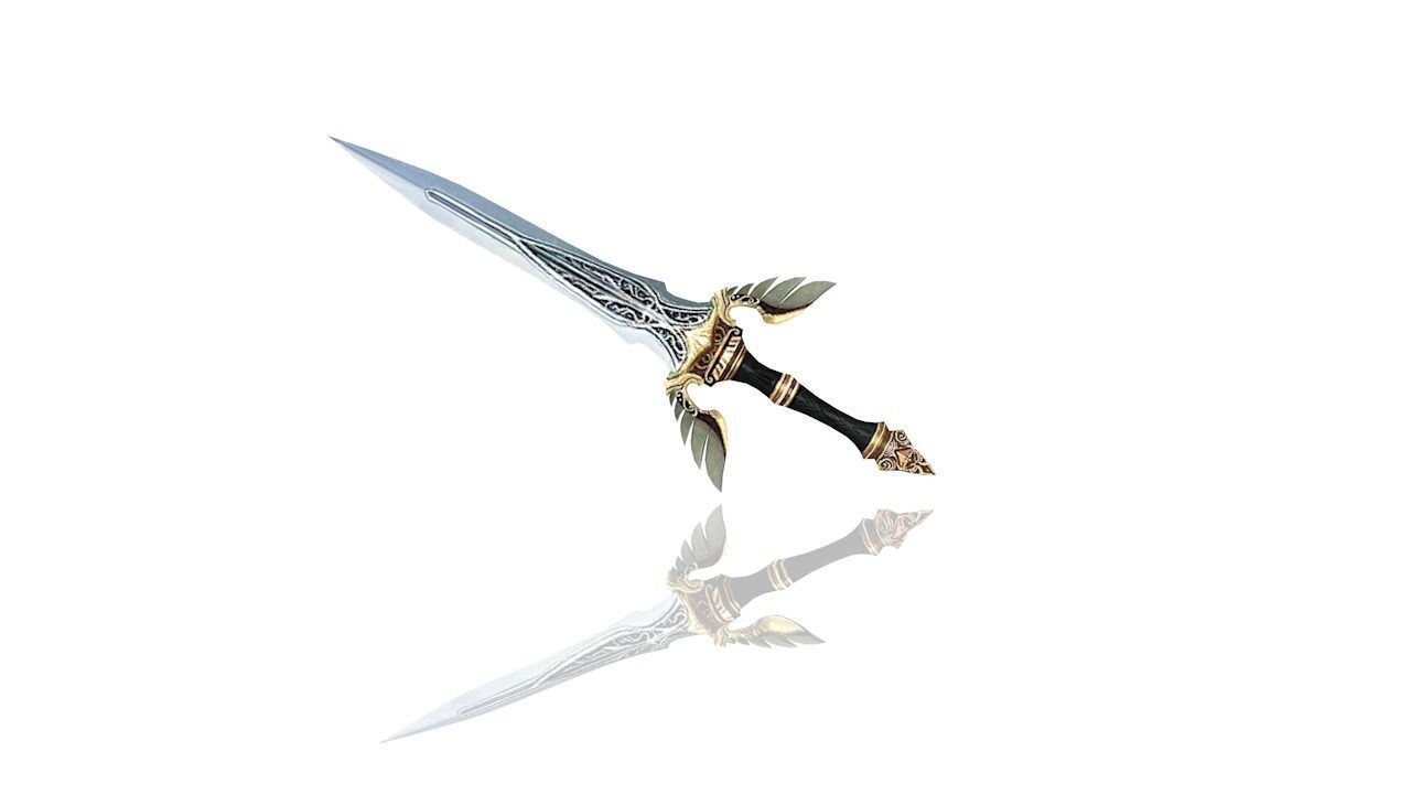 Regalia Dagger Low-poly 3D model_2