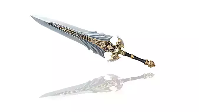 Regalia Greatsword Low-poly 3D model
