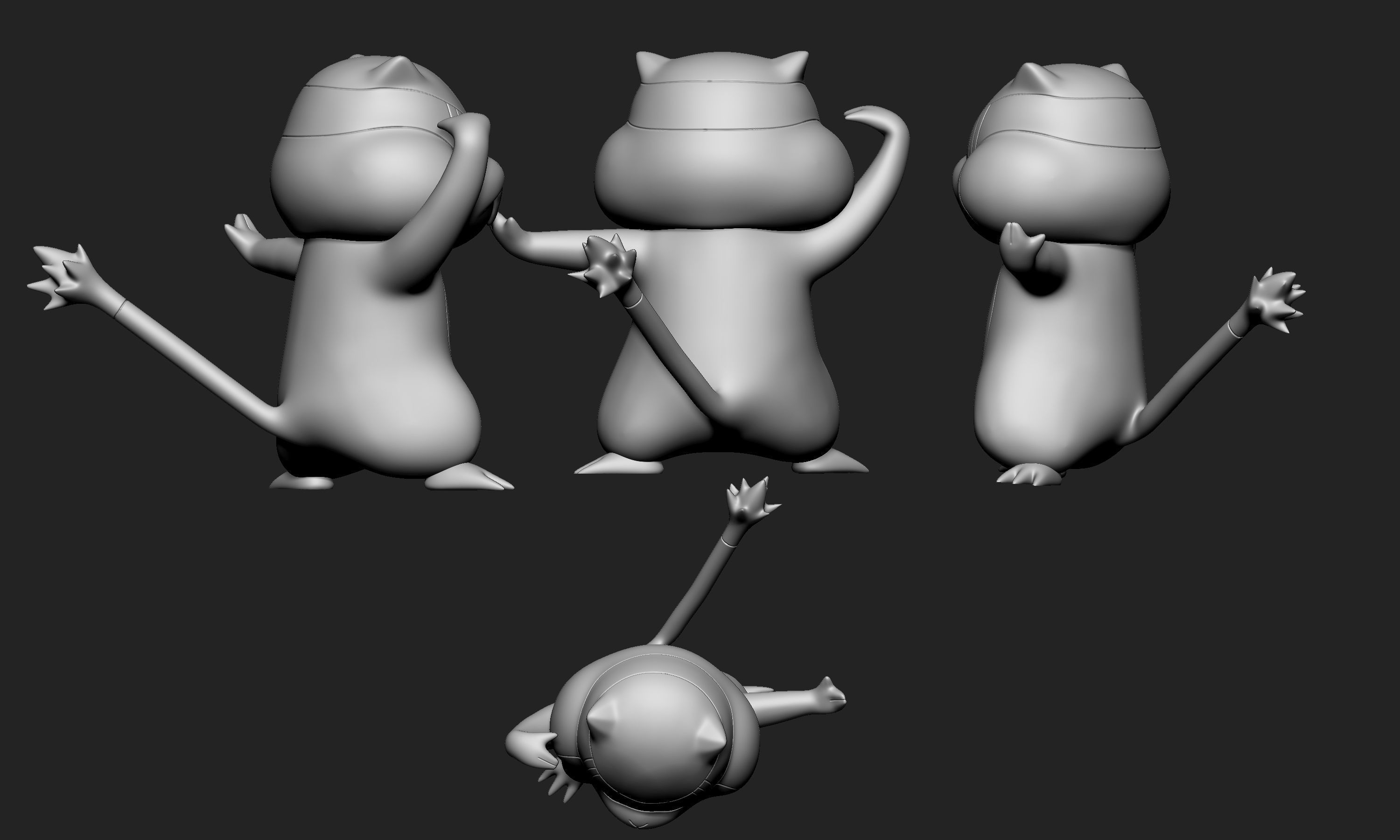 Pokemon - Patrat and Watchog  3D print model_7