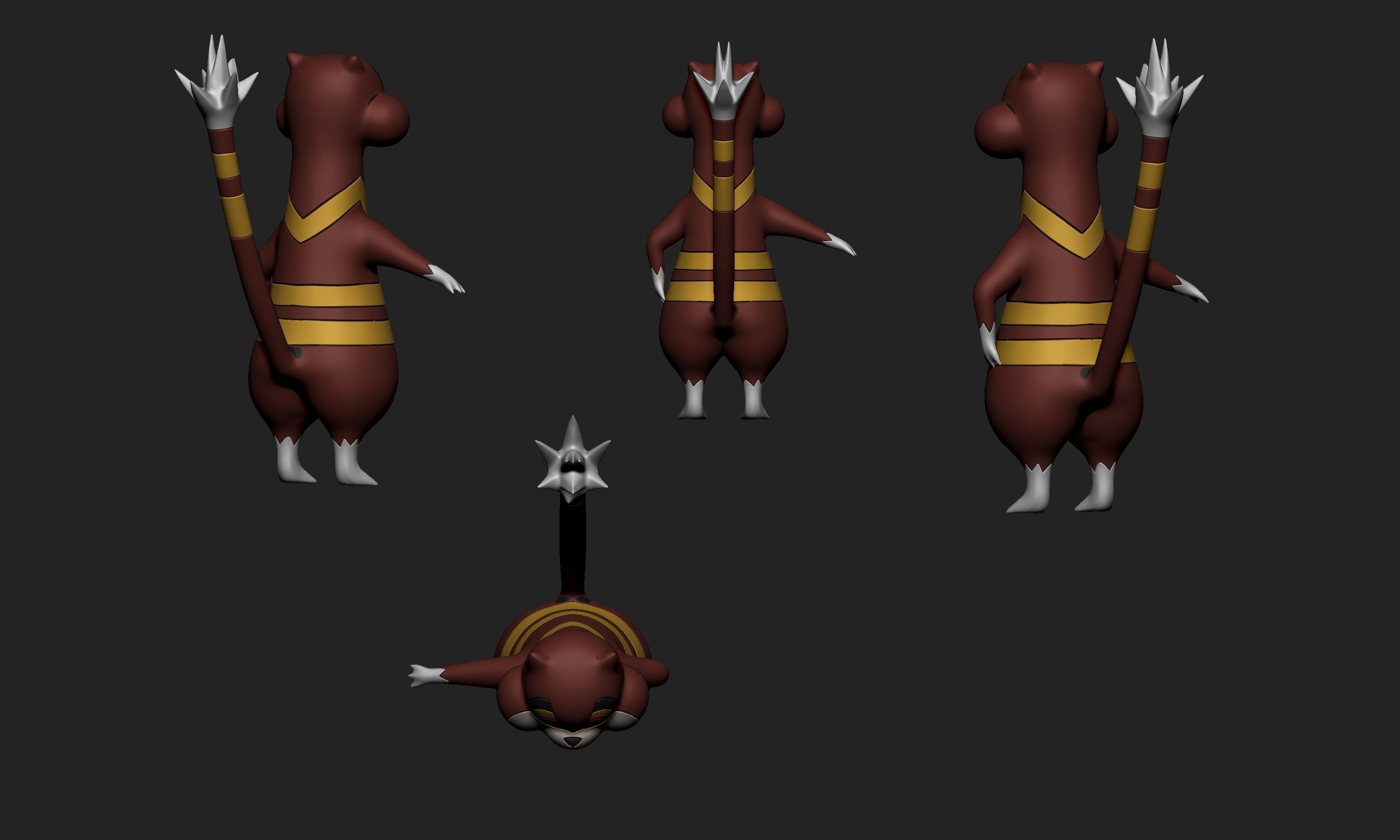 Pokemon - Patrat and Watchog  3D print model_11