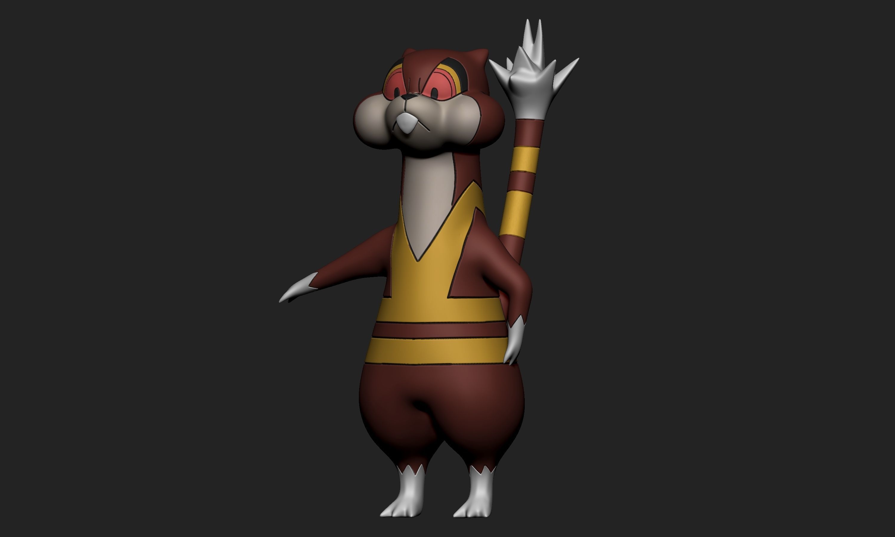 Pokemon - Patrat and Watchog  3D print model_9