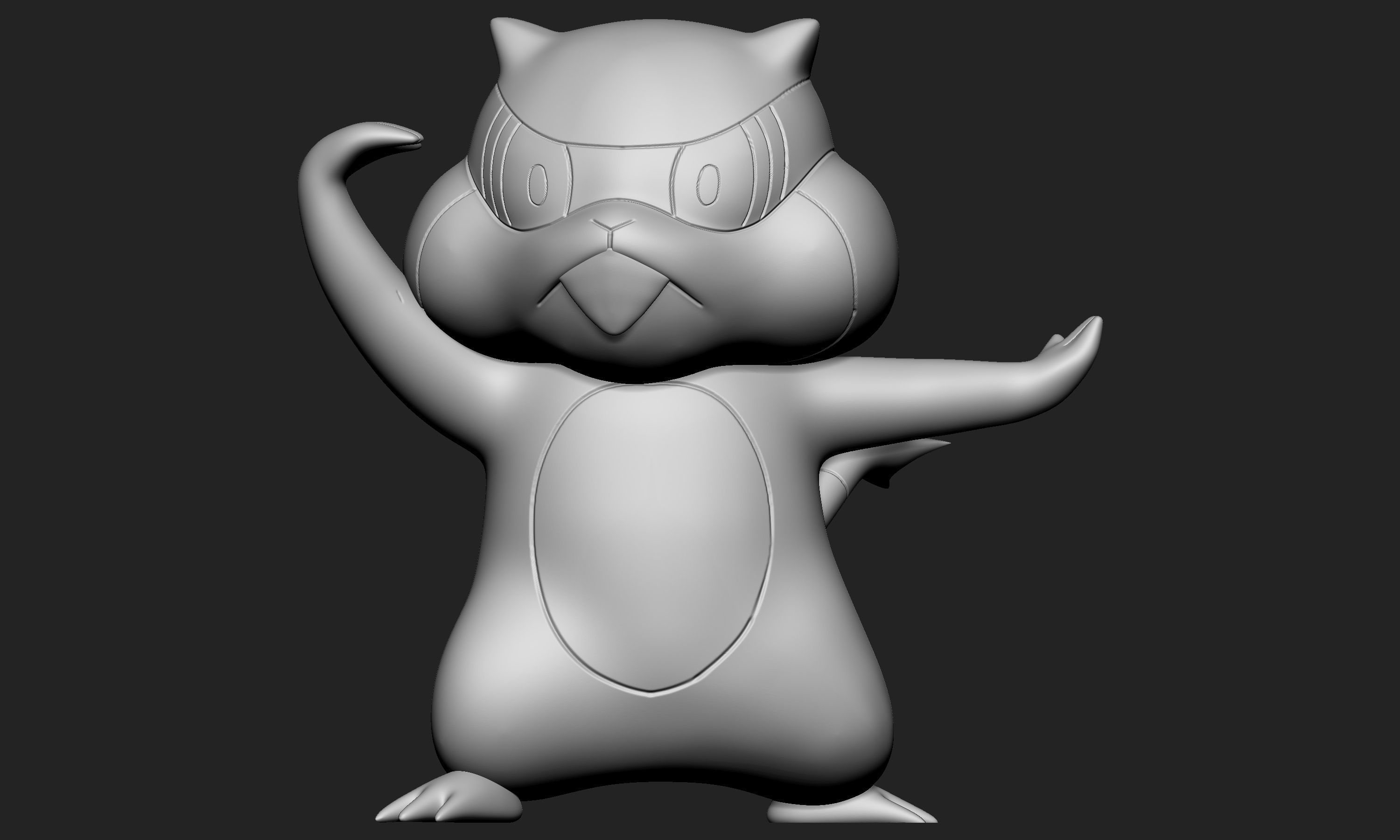 Pokemon - Patrat and Watchog  3D print model_5