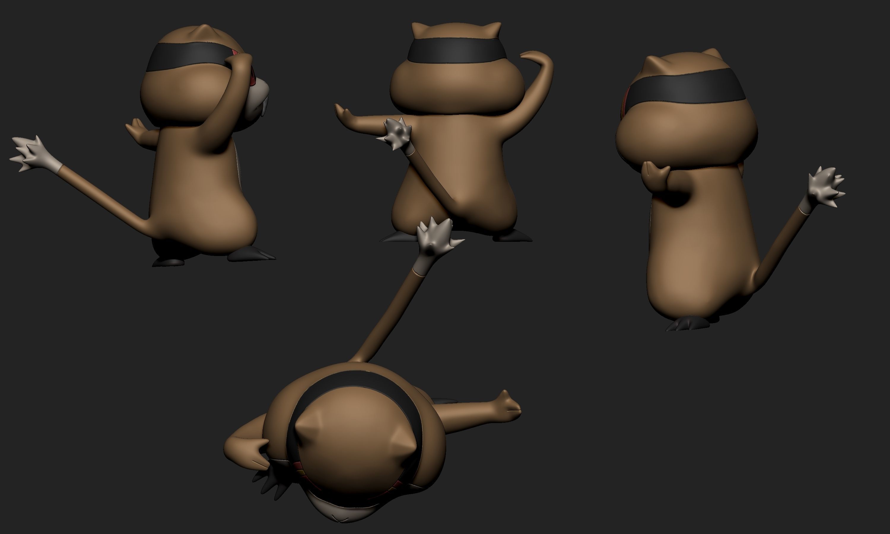 Pokemon - Patrat and Watchog  3D print model_4